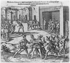 Tilfangetagelse, retssag og henrettelse af Diego de Almagro efter ordre fra Francisco Pizarro