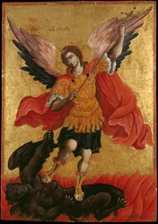 Ikon for ærkeenglen Michael (ægtempera på panel)