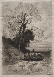 Flokkens tilbagevenden, c. 1870.