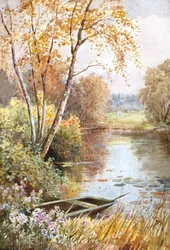 Efterår på Ouse (akvarel)