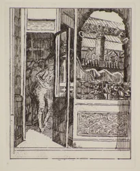 Kaffebar, 20. århundrede (ætsning)