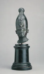 Hoved af guden Osiris (bronze)