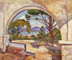 Saint Tropez, Udsigt over St Chapel, c.1920