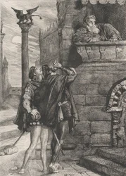 Vågn op! hvad ho! Brabantio! tyve! tyve!: plade 1 fra Othello Act 1, Scene 1, 1844.