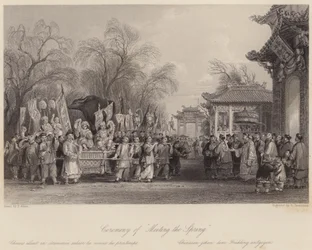 Ceremonien "Mødet med foråret" (gravering)