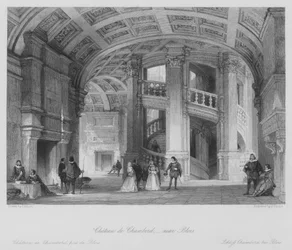 Chateau de Chambord, nær Blois (gravering)