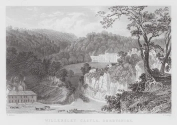 Willersley Castle, Derbyshire (gravering)