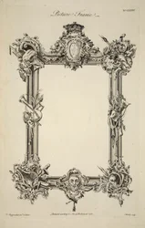 Design til en billedramme, pub. 1761 (gravering)
