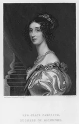 Caroline, hertuginde af Richmond (gravering)