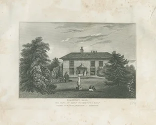 Checkley - Beauhurst Hall: gravering, nd [c 1820-1830] (tryk)