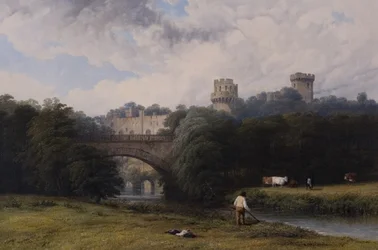 Warwick Castle fra floden
