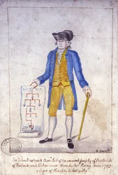 Sir John Prestwich, ca. 1793 (pen og blæk og wc på papir)