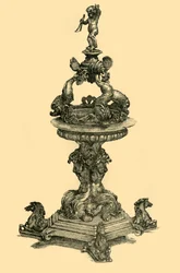Sølv bordpynt, 1680-1699, 1881.