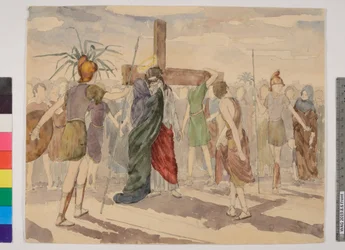Veronica tørrer Jesus ansigt af