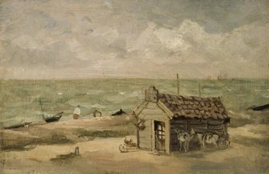 En fiskerhytte ved havet