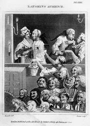 Latterende publikum, 1700-tallet.