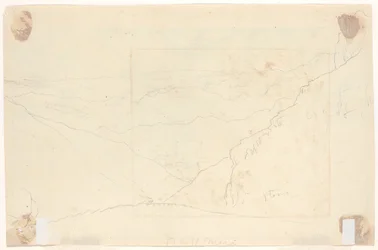 Bjerglandskab [verso]