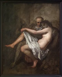 Baudelaire og præsident Sabatier. Et intimt og ufuldendt maleri, der skildrer digteren Charles Baudelaire (1821-1867) og hans muse og elskerinde Apollonie Aglaé Sabatier (1822-1889), kendt som præsidenten, der holdt en mondæn salon i 1800-tallets Paris.