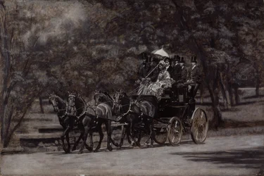 The Fairman Rogers Four-In-Hand (A May Morning in the Park) 1899 (olie på lærred)