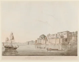 Ramnagar, nær Benares, ved floden Ganges