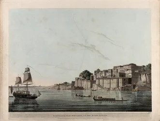 Ramnugur nær Bernares ved floden Ganges