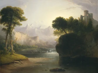 Fantasifuldt Landskab, 1834.