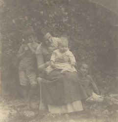 [Frances Crowell og hendes børn].