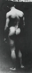 Stående nøgen Samuel Murray, ca. 1890-1892.