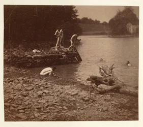 Studie til Svømning, 1883.