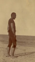 Thomas eakins i badedragt, 1884