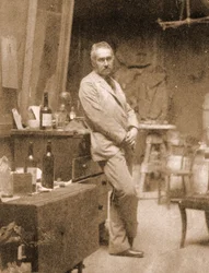 Thomas eakins i sit studie, 1889