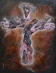Body of Christ, 2019 (blandede medier på lærred)