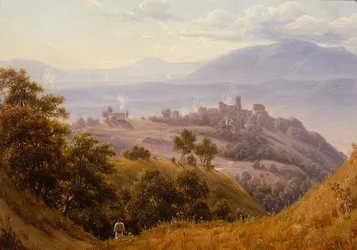 Udsigt over Olevano, ca. 1834 (maleri)
