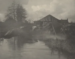 Et bådværft i Norfolk, 1886 (foto)