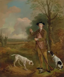 Major John Dade (1726-1811) fra Tannington, Suffolk, ca. 1755 (olie på lærred)