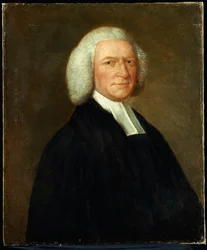 Portræt af biskop Woodward, halv længde, i gejstlige klæder, ca. 1756-58