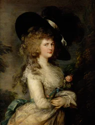 Portræt af Georgiana, hertuginde af Devonshire, ca. 1785-87 (olie på lærred)