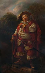 Portræt af James Quin som Falstaff, 1700-tallet, 1935