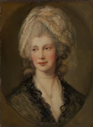Dronning Charlotte, ca. 1782 (olie på lærred)
