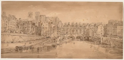 Et udvalg af tyve af de mest maleriske udsigter i Paris: Udsigt over Pont St. Michel, taget fra Pont Neuf
