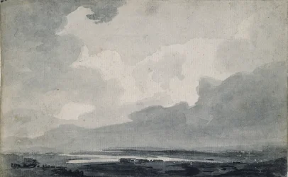 Udsigt over hedeland, ca. 1800