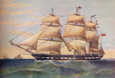 Clipper-skib, Sussex, c1853