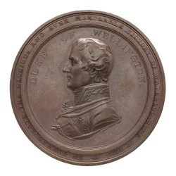 Medalje til minde om Wellington og Blücher ved Waterloo, 1815 (bronze)