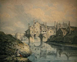 Elvet Bridge, Durham (akvarel på papir)