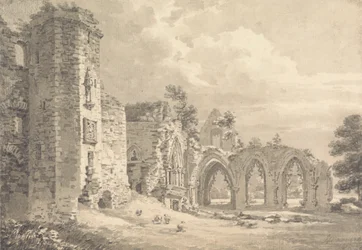 Ruinerne af College of Lincluden, nær Dumfries