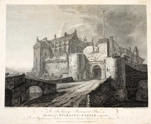 Udsigt over Stirling Castle, eng. William Byrne, pub. 1781
