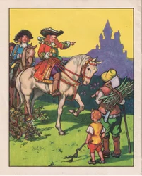 En smuk ung prins kom (litografi)