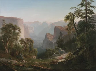 Udsigt over Yosemite Valley, 1865