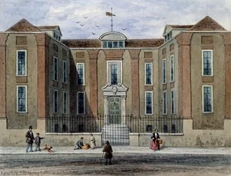 Et gammelt palæ, kaldet Pritchett Hall, South Side of Union St., Southwark, 1828