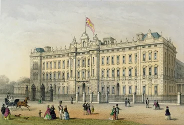 Buckingham Palace, graveret af Bachelier, pub. 1854